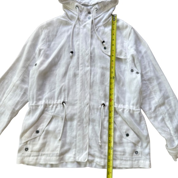 Tommy Bahama Relax Linen Blend Hooded Anorak Utility Jacket Medium - Picture 8 of 16
